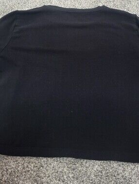 Classic Black Crewneck Top